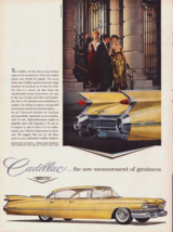 Vintage 1959 Cadillac deVille The New Measurement Of Greatness Advertisment - $6.17