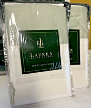 New RALPH LAUREN WENTWORTH CUFF EUCALYPTUS Standard Pillow Sham Sateen C... - $98.95