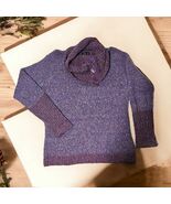 One A Purple Tweed Color Block Cowl Neck Pullover Sweater Womens Size L - €27,79 EUR One A Purple Tweed Color Block Cowl Neck Pullover Sweater Womens Size L - €27,79 EUR