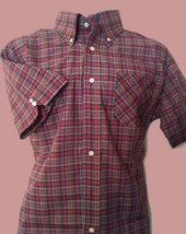 NEW! Small MODERNACTION Red Tartan Shirt Skinhead Mod LAST ONE! Faces Re... - $39.99