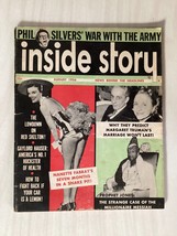 Inside Story - August 1956 - Prophet Jones, J EAN Harlow, Brigitte Bardot &amp; More! - £6.41 GBP