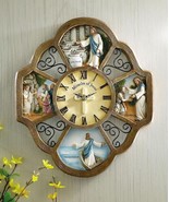 Unique 3-D Miracles of Jesus Wall Clock Church or Home Office Decoration - €46,86 EUR
