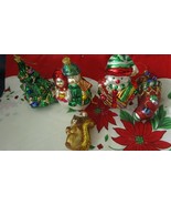 (OWC) Old World Christmas AND VINTAGE BK HANDBLOWN GLASS ORNAMENTS 5 pcs - $85.13