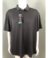 NWT Men&#39;s PGA Tour Apparel S/S Dark Gray Golf Performance Polo Shirt Sz XL - $24.74