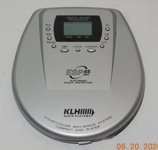 KLH Portable CD PLAYER Model DM45CK Rare HTF Tested and WORKS - £34.45 GBP