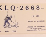 Vintage Ham Radio Card KLQ 2668 Duncansville Pennsylvania  - $4.94