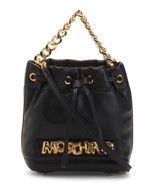 New MOSCHINO Made In Italy Nappa Leather Small Drawstring Bucket Bag - €765,37 EUR