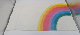 Vintage USA Wamsutta Tomorrow&#39;s Rainbow King Size PIllow Case Stranger Things 70 - £18.37 GBP