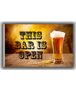 This Bar Is Open Flag 90x150cm 3x5ft  Advertising Decor Best Banner - $13.95