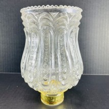 Vintage Conte Chianti Wine Liquor Bottle Clear Glass Lamp Shade - $24.45
