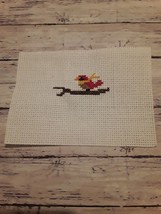 Completed Cardinal Winter Finished Cross Stitch - £1.95 GBP