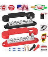 Efficient Wiring Solution: 12V 150A Dual Bus Bar with 24 Contacts &amp; 1/4&quot;... - $627.56 MXN