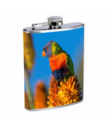 Parrot Em2 8oz Stainless Steel Flask Drinking Whiskey Liquor - $307.81 MXN