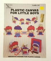 Needlecraft Ala Mode Plastic Canvas For Little Boys Leaflet 119 Pattern Booklet - $3.49