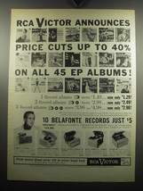 1957 RCA Victor Records Advertisement - Harry Belafonte - £14.82 GBP