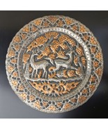 Awesome Vintage Persian Hand Hammered Copper Tinned Wall Hanging Plate D... - $76.47 CAD