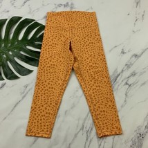 DYI Define Your Inspiration High Rise Yoga Pants Size L Orange Cheetah P... - £14.98 GBP
