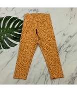 DYI Define Your Inspiration High Rise Yoga Pants Size L Orange Cheetah P... - £14.79 GBP