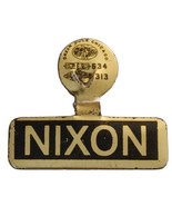 Rare Nixon Gold &amp; Black Font Vintage Political Campaign Tab - $10.79 CAD
