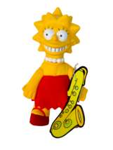 The Simpsons plush stuffed animal tag NWT Burger King toy 1990 Lisa saxo... - £27.11 GBP