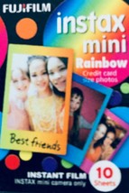 Fuji Film Instax Mini 70 With One Pack Rainbow Film 10 Sheets - White - £47.56 GBP
