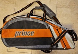 Prince 3 Pack Tennis Badminton Racket Bag Racquet Pack Black Orange Sports - $49.99