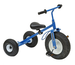 BIG KIDS BRIGHT BLUE TRICYCLE - Heavy Duty Trike Bike Amish Handmade in USA - £277.82 GBP