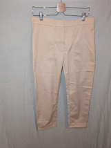 NWT J.Crew Patch Pocket Slim Boyfriend Chino Pant Tan Khaki Women 29 Preppy - $24.97