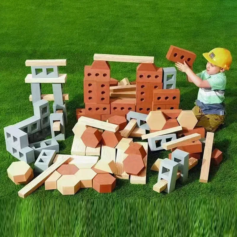 50PCS DIY Large EVA Brick Foam Building Blocks For Kids Children Playground - £316.79 GBP+