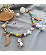 Crochet stroller animal chain for baby - winter pram stroller mobile gar... - $794.01 MXN