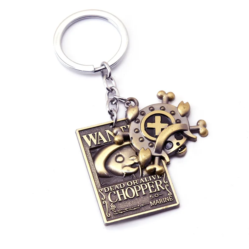 Cartoon One Piece Chopper Metal Keychain Kids Toys Gift - $16.99