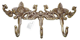 Cast Iron Antique Look Metal Wall Mounting Coat Hanger Hats Towels Bronz... - £11.86 GBP