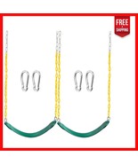 2-Pack Green Swings with Thermoplastic Chains - Ultimate Backyard Fun - $1,119.50 MXN