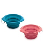 Dog Travel Bowl 26 oz Portable Foldable For Walks Hiking Adventure Choos... - $258.91 MXN