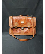 Vintage M.C. Marc Chantal Leather Briefcase Shoulder Bag Cross Body Satchel - €37,08 EUR