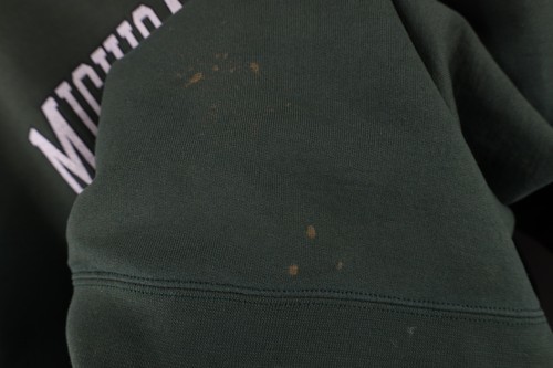 Vtg 90s Champion Mens 2XL Thrashed Michigan State University Sweatshirt Green Item image 7
