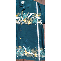 Original Island Sport Men XLG Green Yellow Floral Hawiaan Button S/S Shi... - $14.95