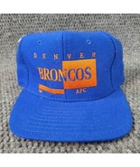 Vtg AFC Denver Broncos NFL Signature Snapback Hat Adjustable Colorado AJ... - £30.93 GBP