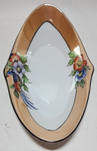 Vintage Noritake Hand-Painted - Orange and White with Floral Lusterware Bowl - £23.52 GBP