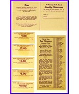 1950&#39;s Grocery Store Redemption Coupons &amp; Premium Card, Alliance China C... - $4.50