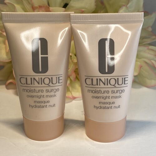 2 x Clinique Moisture Surge Overnight Face Mask = 2oz Travel NWOB Free S... - $8.86