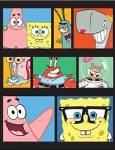 Spongebob Square Pants Friends Classic Cartoon Licensed Wall Decor Metal Sign - £17.11 GBP