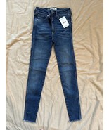Free People Women&#39;s Skinny Capri  Blue Jeans Denim Blue Size 24, NWT - $949.97 MXN