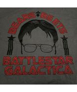 The Office Bears Beets Dwight Silhouette T-Shirt New Gray Red Size Large - €14,44 EUR