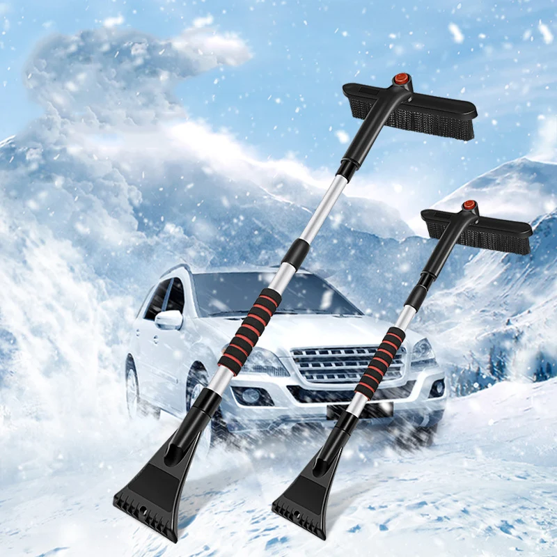 Car Multifunctional Snow Shovel Rotatable Telescopic Snow Remover Cleaning - £18.28 GBP