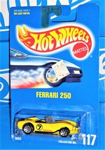 Hot Wheels Mid 1990s Mainline #117 Ferrari 250 Yellow w/ Black Exhaust 7SPs - £9.69 GBP