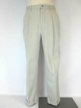 Banana Republic Smithfield Chino Pleated Khaki Pants 34 x 30 - £18.76 GBP