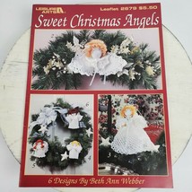 Vintage 1995 Sweet Christmas Angels Crochet Booklet Paperback Crafting - $13.10