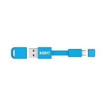 Kero Nomad Micro USB to USB 2.0 Key Ring Cable - Blue  - $13.00