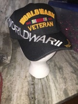 U.S. Military WORLD WAR II VETERAN 1941-1945 Adjustable Hat WW2 WWII - $40.17